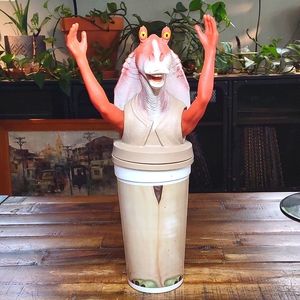 Star Wars Jar Jar Binks Topper Yoda Cup Episode 1